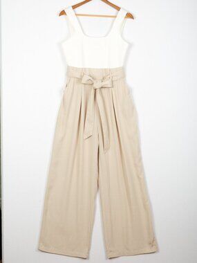 NWT Bustle & Brown Colorblock Wide-Leg Jumpsuit - Size L
